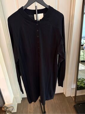 NakedCashmere Black Long-Sleeve Cashmere Tunic